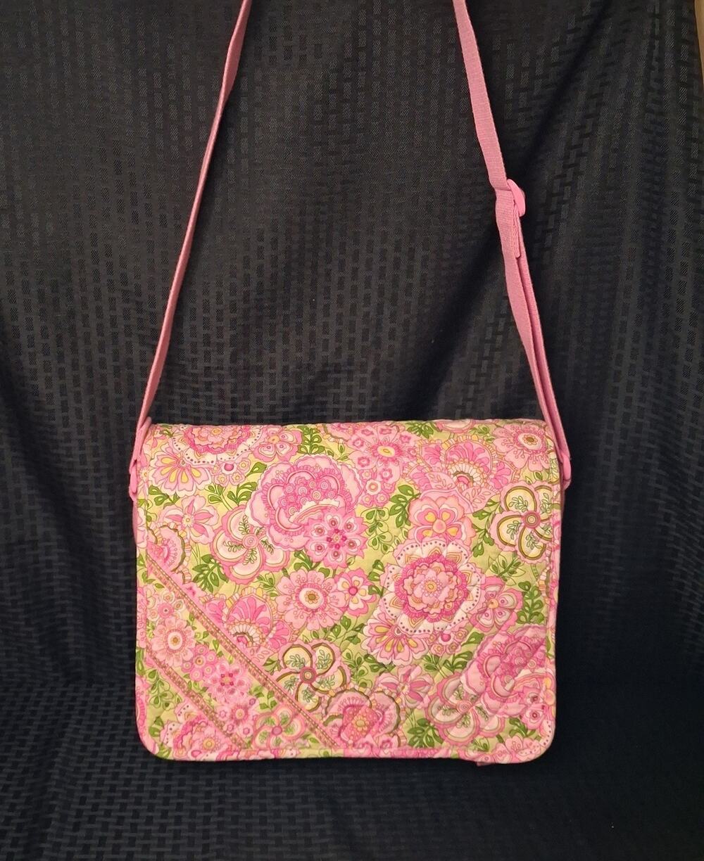 Vera Bradley Messenger Bag - Petal Pink Retired